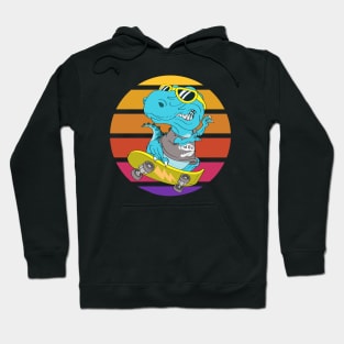 Skater Dinosaur TRex Hoodie